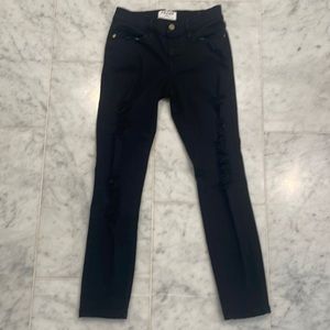 Frame Le Color Ripped Skinny Jeans 26